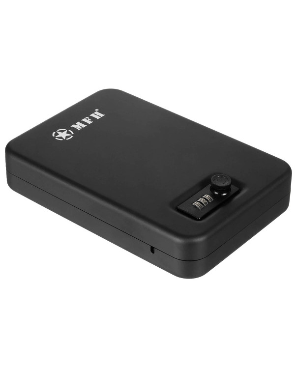 Safety Case, black, Metal, with combination lock