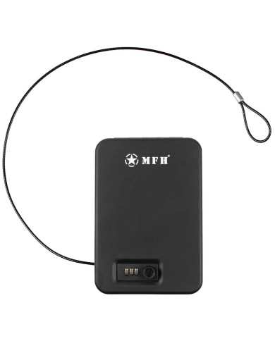 Safety Case, black, Metal, with combination lock