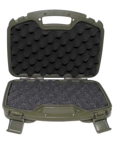Pistol Case, Plastic, large, lockable, OD green