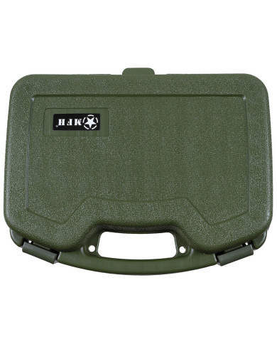 Pistol Case, Plastic, large, lockable, OD green