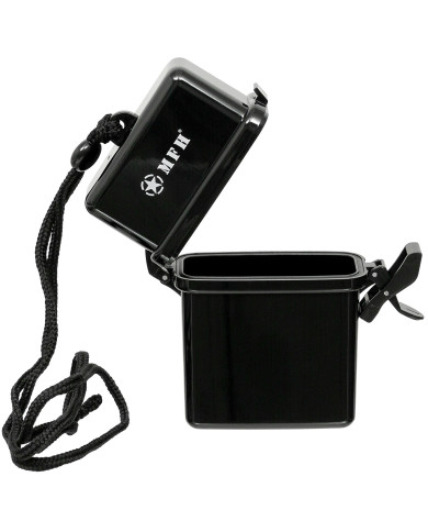 Box, Plastic, waterproof, neck strap, black