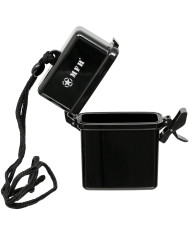 Box, Plastic, waterproof, neck strap, black