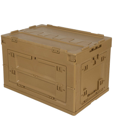 Box, Plastic, foldable, 60 l, khaki
