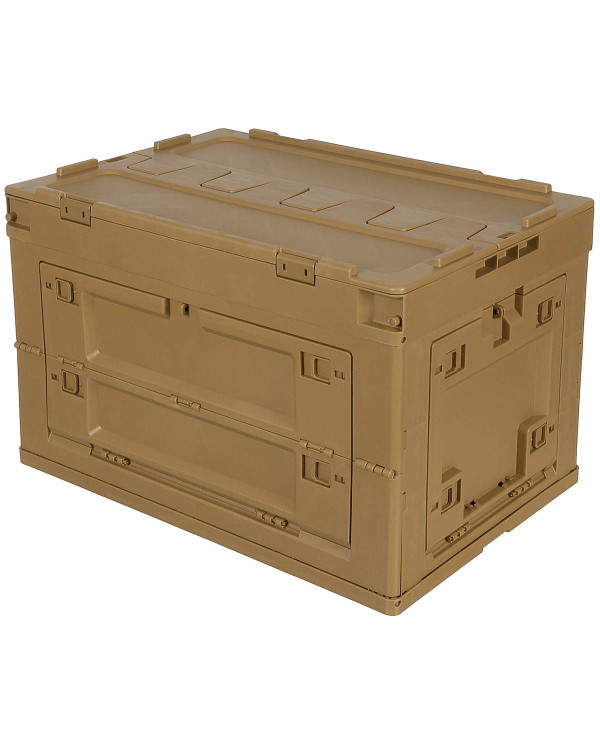 Box, Plastic, foldable, 60 l, khaki