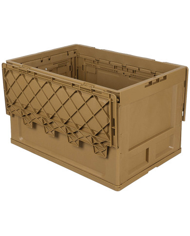 Box, Plastic, foldable, 60 l, khaki