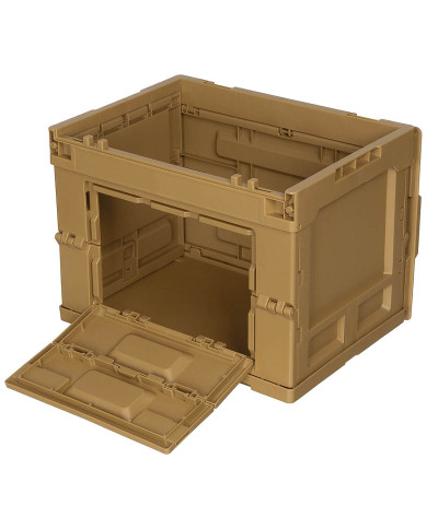 Box, Plastic, foldable, 20 l, khaki
