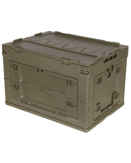 Box, Plastic, foldable, 60 l, OD green