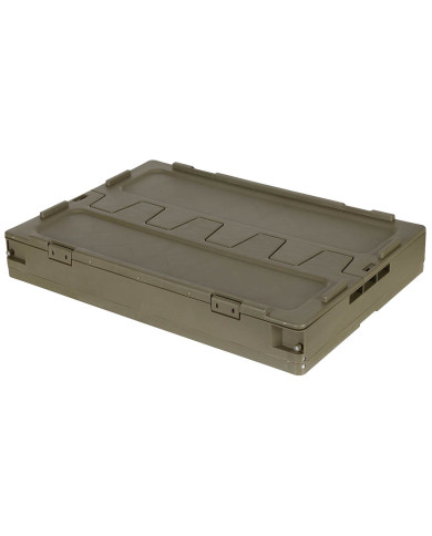 Box, Plastic, foldable, 60 l, OD green