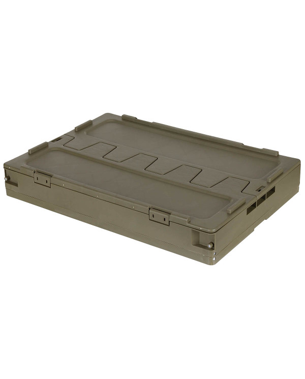 Box, Plastic, foldable, 60 l, OD green