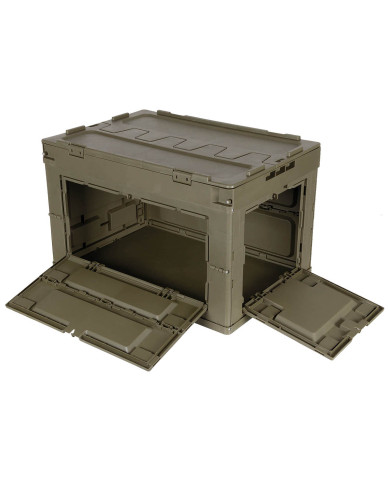 Box, Plastic, foldable, 60 l, OD green
