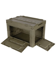 Box, Plastic, foldable, 60 l, OD green