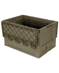 Box, Plastic, foldable, 60 l, OD green