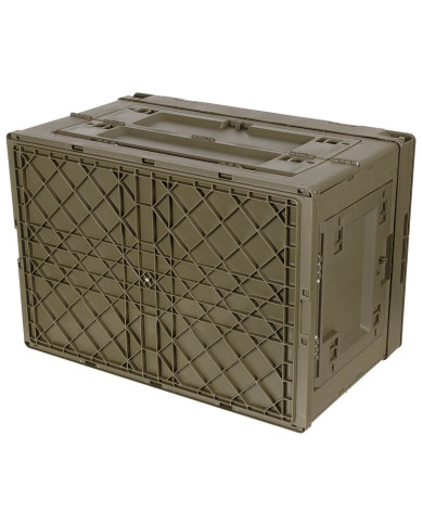 Box, Plastic, foldable, 60 l, OD green