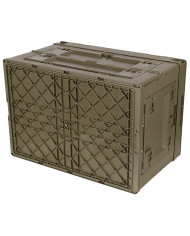 Box, Plastic, foldable, 60 l, OD green