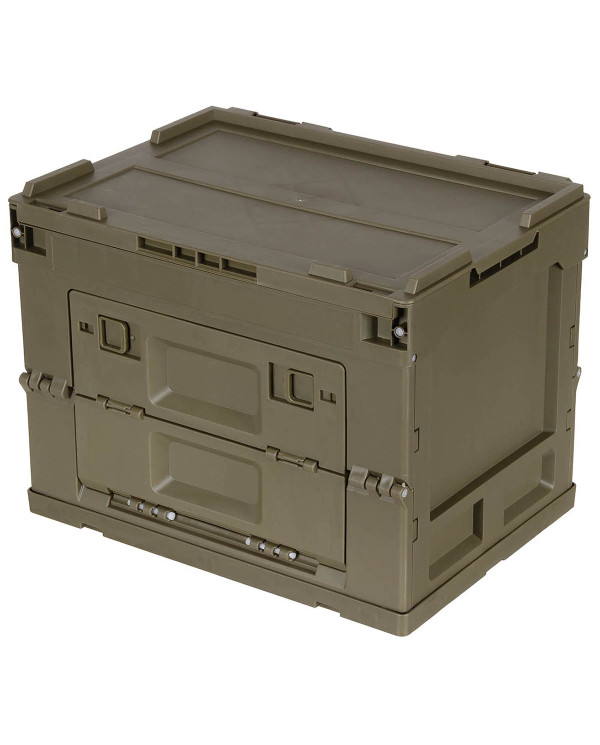 Box, Plastic, foldable, 20 l, OD green