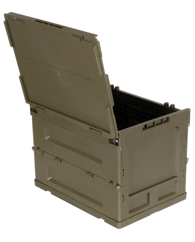 Box, Plastic, foldable, 20 l, OD green