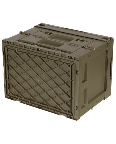 Box, Plastic, foldable, 20 l, OD green