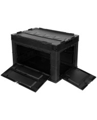 Box, Plastic, foldable, 60 l, black