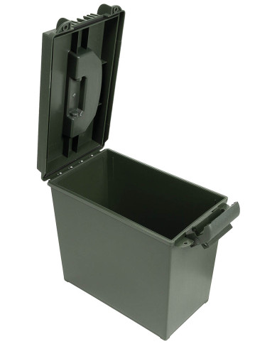 US Ammo Can, Plastic, .50 cal., large, OD green