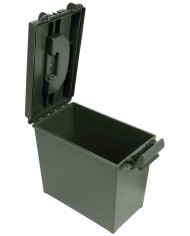 US Ammo Can, Plastic, .50 cal., large, OD green