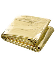 Emergency Blanket, silver and gold coated