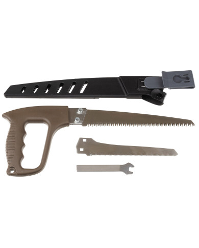 Hand Saw, 2 saw blades, sheath with belt clip