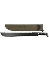 Bolo Machete, with saw back, plastic cover, like original US