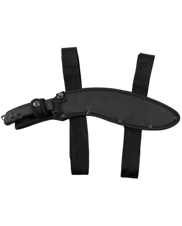 Machete, "Kukri", black, with nylon sheath