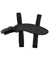Machete, "Kukri", black, with nylon sheath