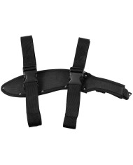 Machete, "Kukri", black, with nylon sheath