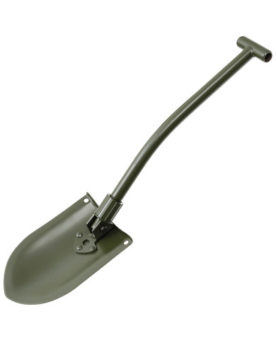 Swedish Folding Spade, Steel, OD green, 2-part