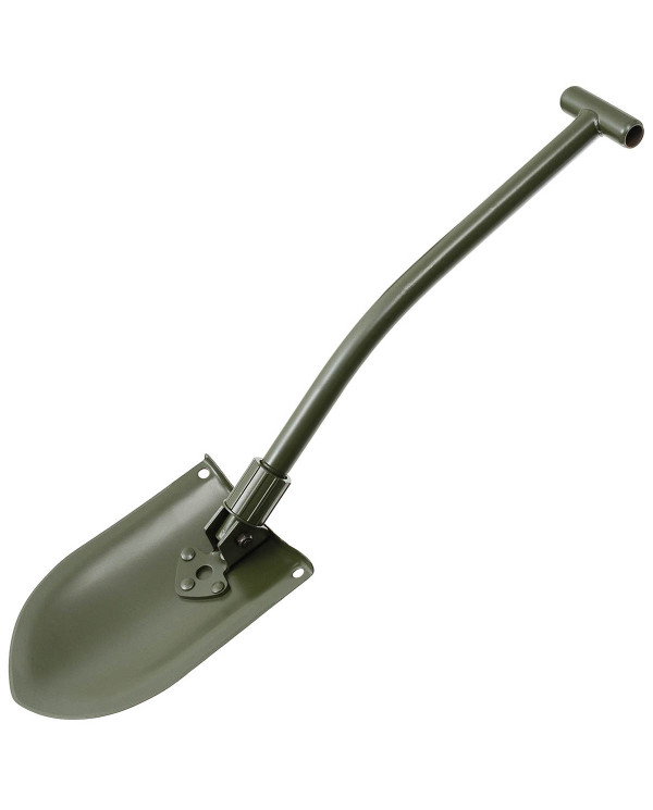 Swedish Folding Spade, Steel, OD green, 2-part