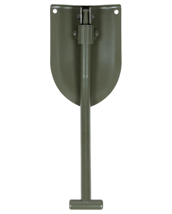 Swedish Folding Spade, Steel, OD green, 2-part