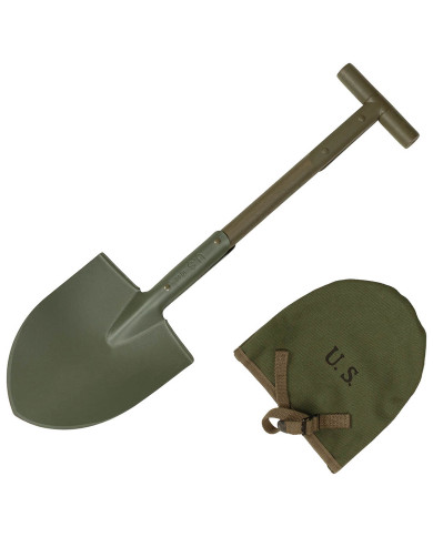 US T-Spade, M10, OD green,  with canvas case
