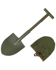 US T-Spade, M10, OD green,  with canvas case