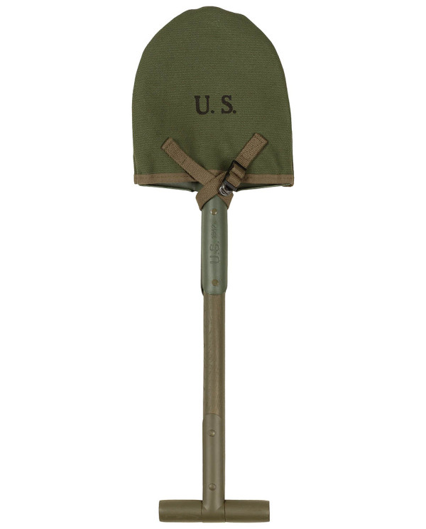 US T-Spade, M10, OD green,  with canvas case