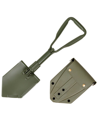 US Folding Spade, 3-part, OD green, extra stable