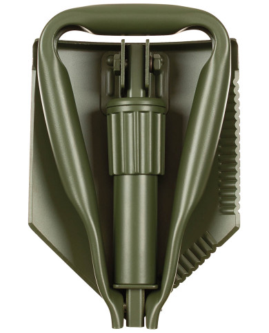 US Folding Spade, 3-part, OD green, extra stable
