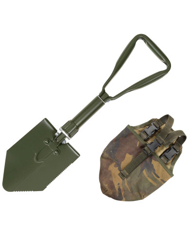 BW Folding Spade, 3-part, OD green, with used pouch