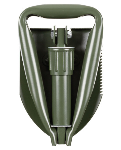 Mini Folding Shovel,  3-part, OD green