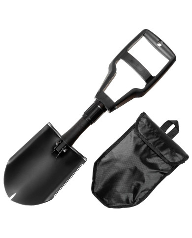 US Folding Spade, nylon grip, 3-part, black