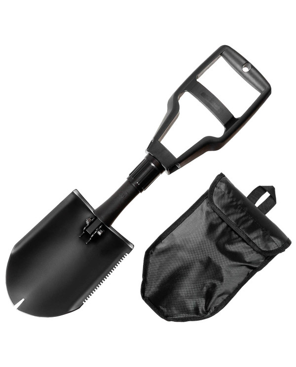 US Folding Spade, nylon grip, 3-part, black