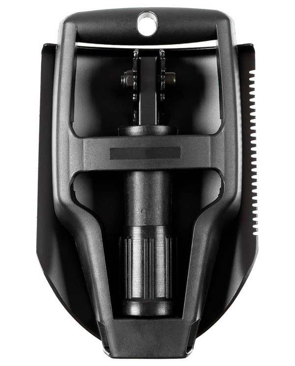 US Folding Spade, nylon grip, 3-part, black