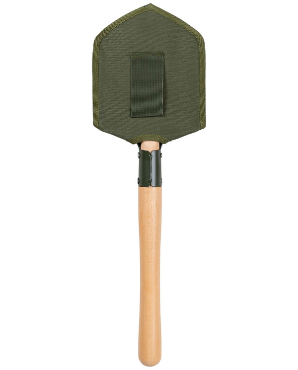 Spade, wooden shaft, extra stable