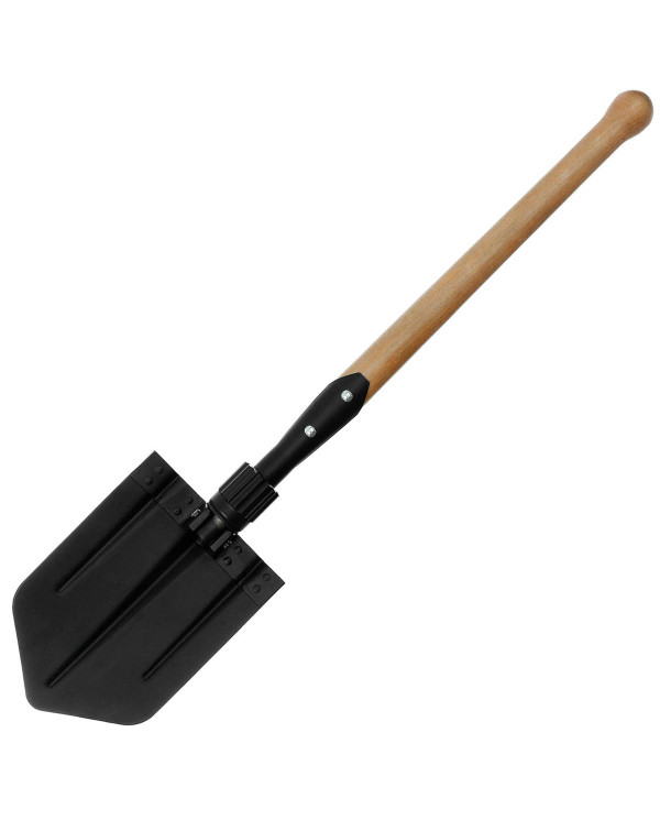 NVA Folding Shovel, with wooden shaft
