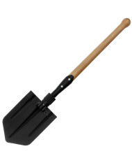 NVA Folding Shovel, with wooden shaft