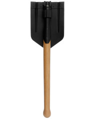 NVA Folding Shovel, with wooden shaft