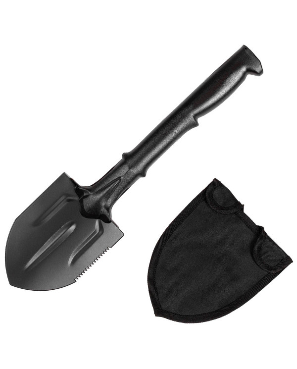 Spade, nylon shaft, black