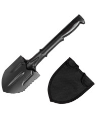 Spade, nylon shaft, black