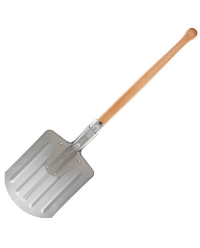 NO Snow Shovel, dismountable, aluminium/wood